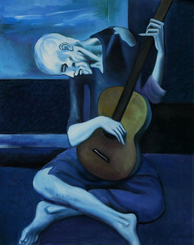 Le vieux guitariste aveugle