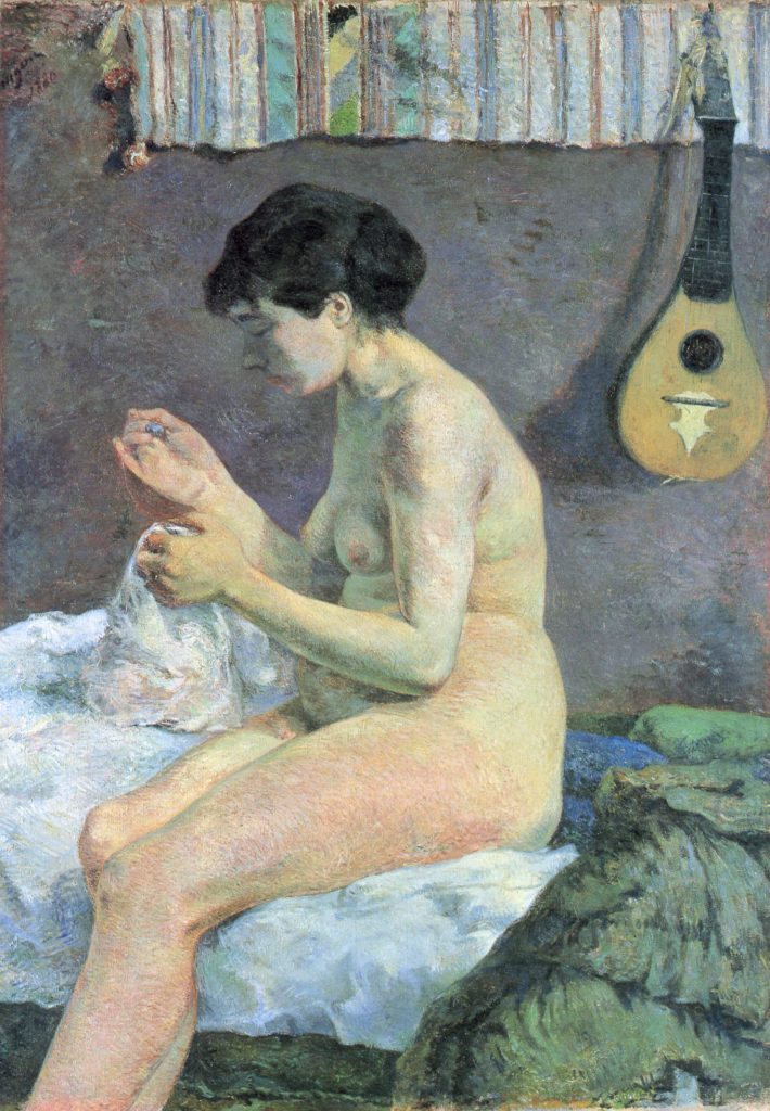 Suzanne cousant ou étude de nu, Paul Gauguin